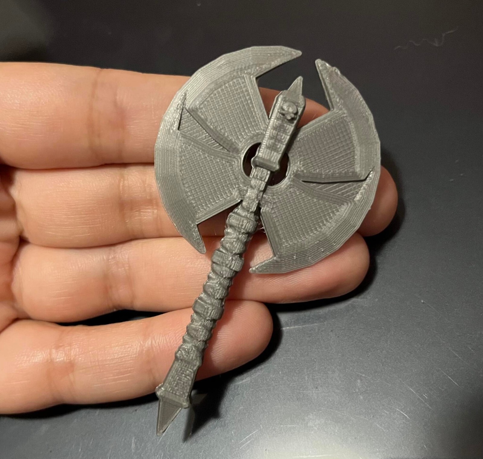 Custom Action Figure Accessory Battle Axe Weapon SC Version UNPAINTED 1/10 Scale