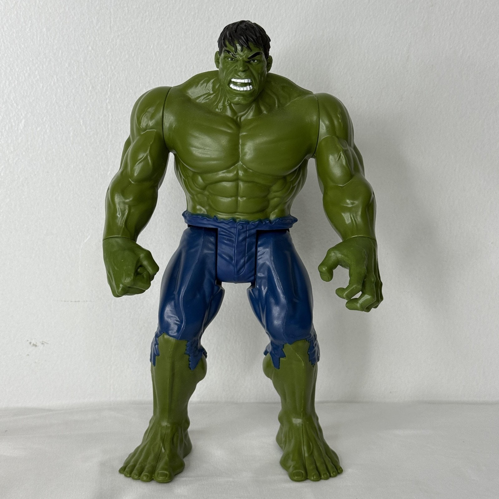 Marvel Hulk Action Figure Hasbro 2013 Large 12&Prime; Green Blue Pants Superhero Toy