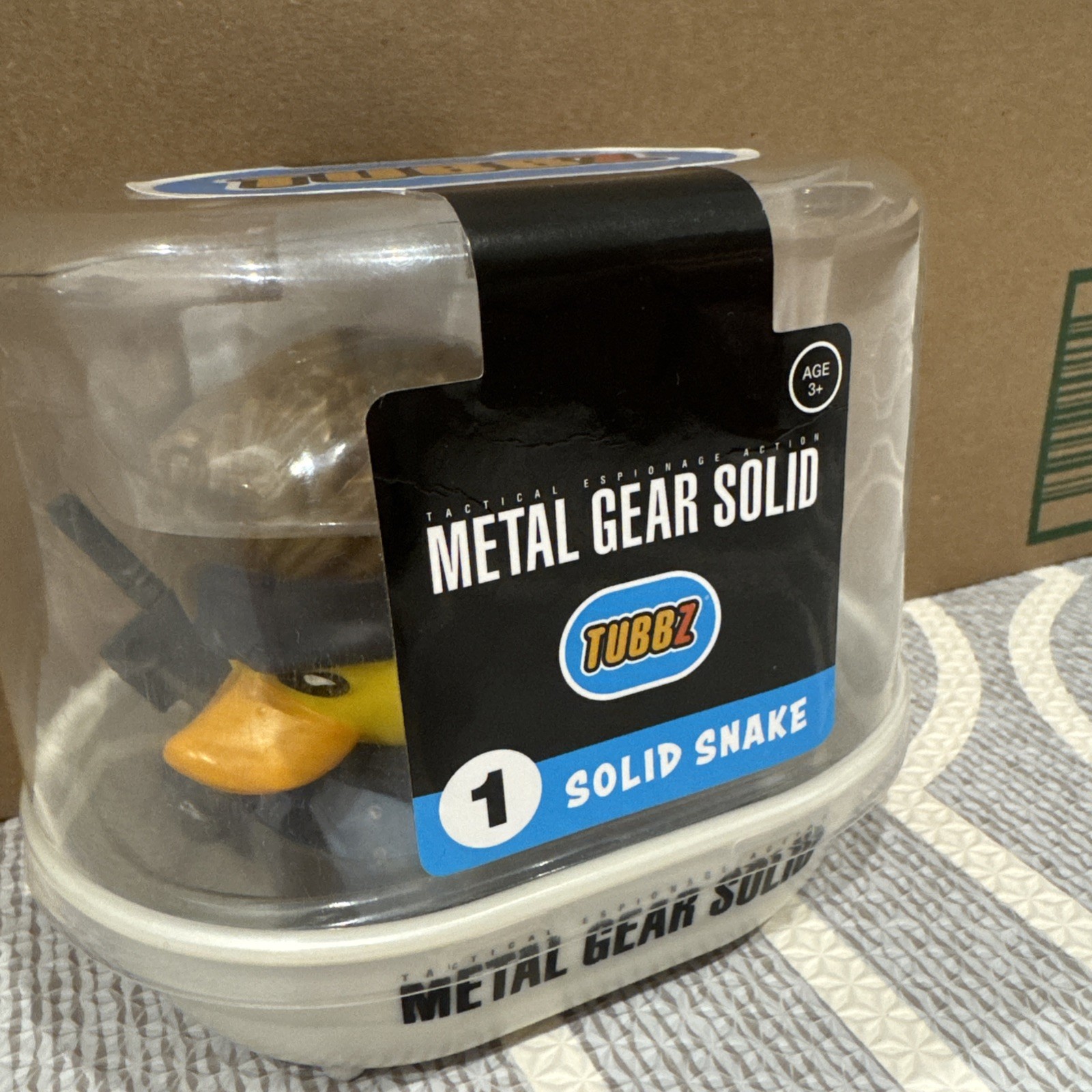 TUBBZ 1st Edition Metal Gear Solid-Solid Snake Cosplaying Rubber Duck Vinyl NEW
