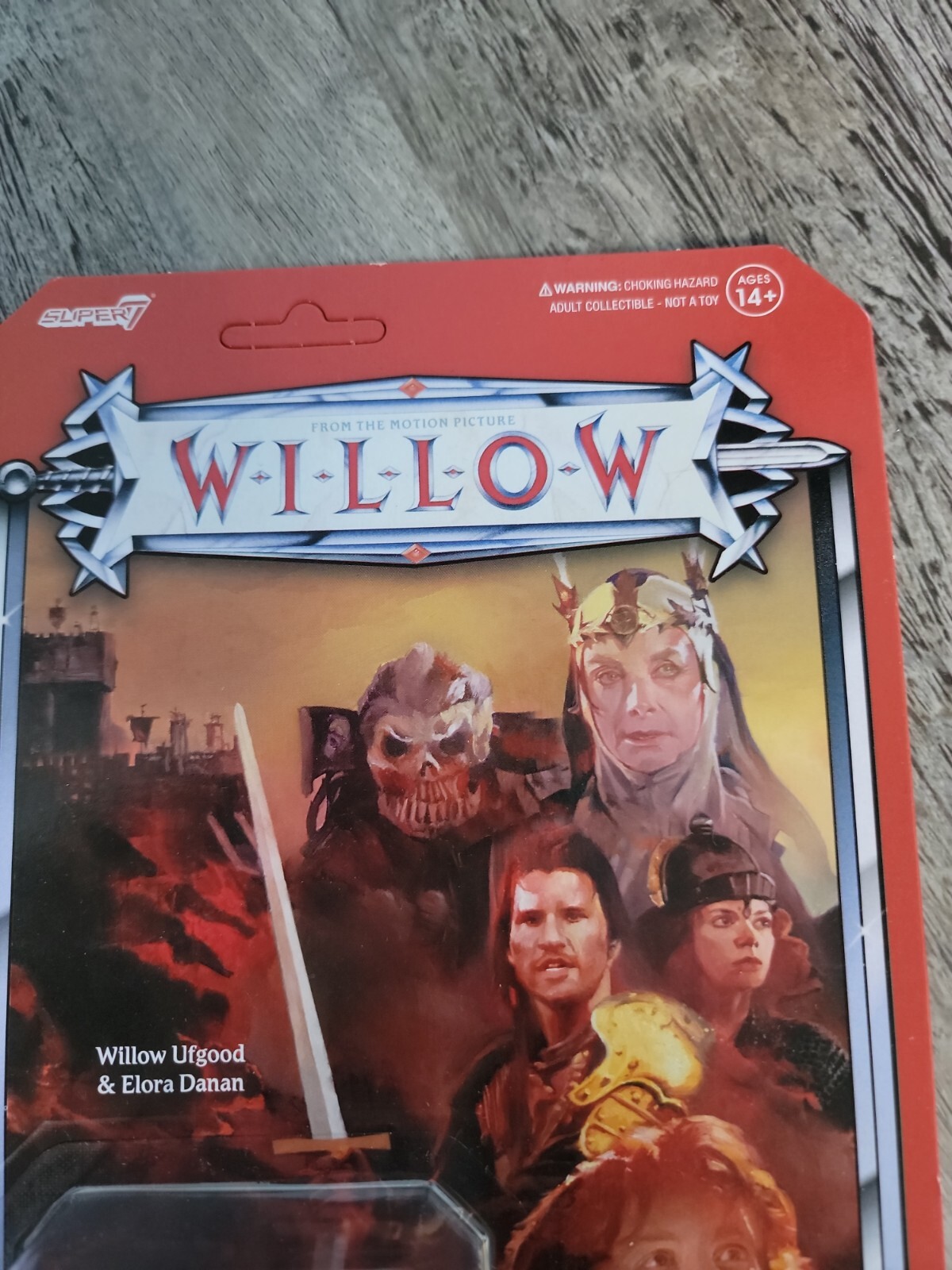 D23 Expo limited exclusive Super7 Reaction Willow 3.75&Prime; Rare New Unpunched