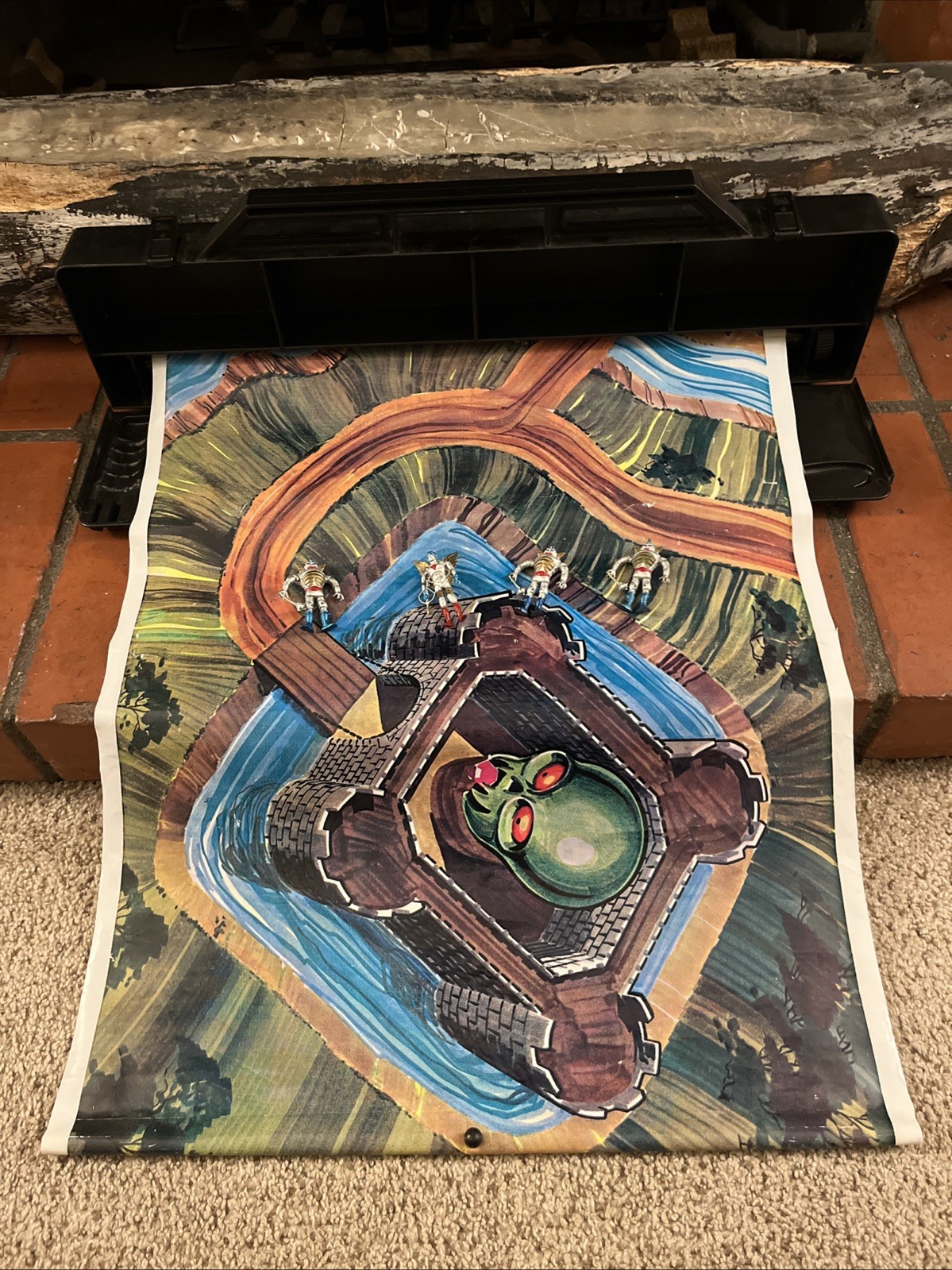 1983 Tara toy ROLL A MAT Dark Adventure PLAY & CARRY CASE playset D&D fantasy