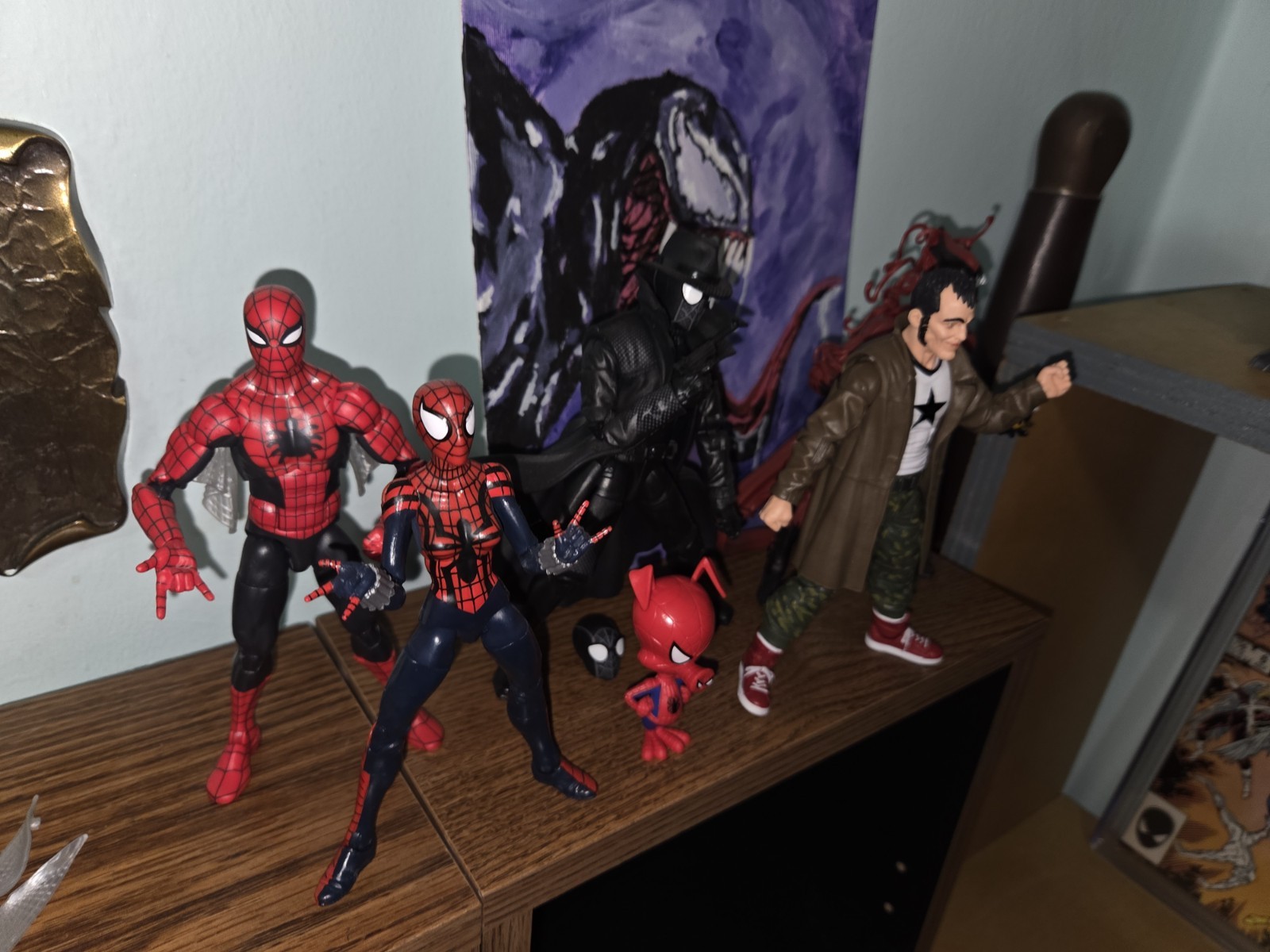Marvel Legends AF Spider-Man Noir Red Goblin May Day Spider-ham Modok
