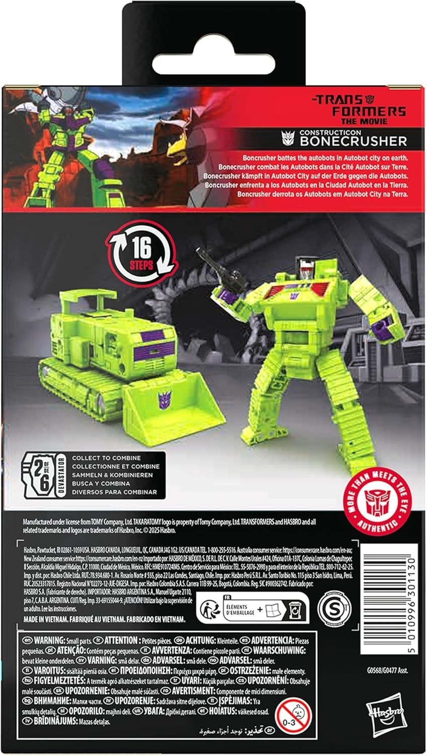 TRANSFORMERS STUDIO SERIES 86 CONSTRUCTICON SCRAPPER FOR LEFT LEG OF DEVASTATOR!