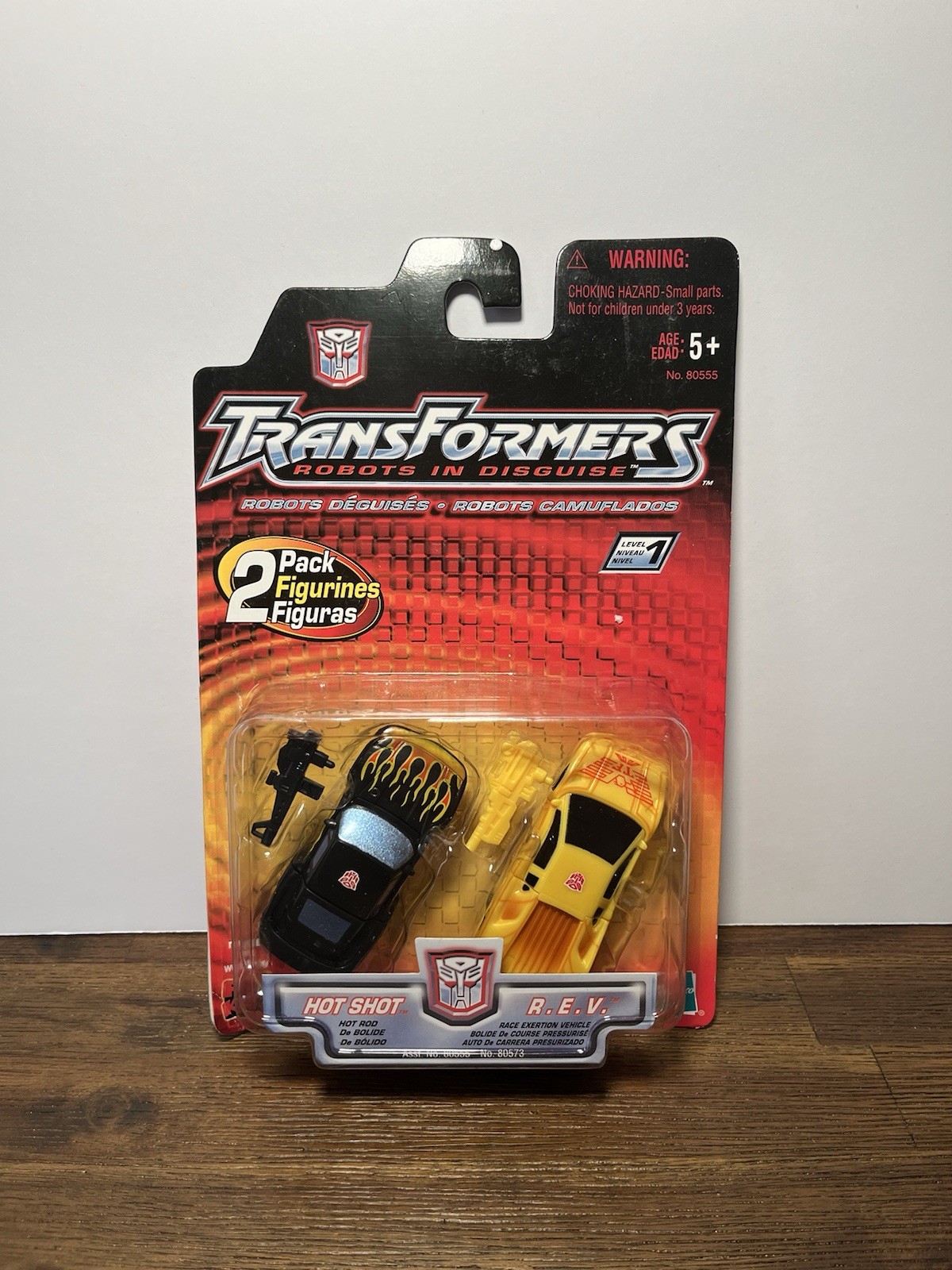 Transformers MOSC RID Hot Shot and R.E.V. 2 Pack