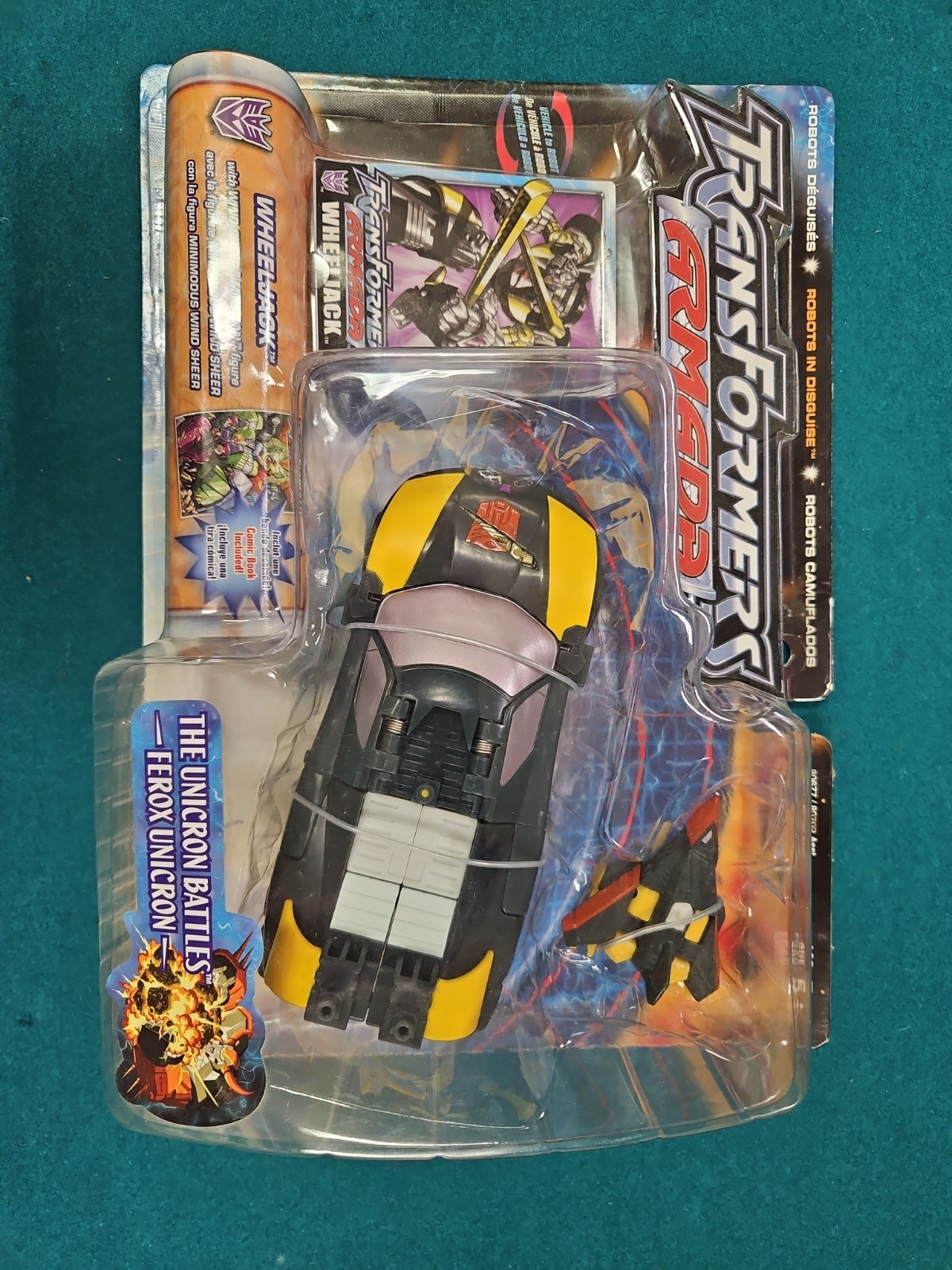 Transformers Armada Wheeljack Deluxe Class Action Figure w Windsheer NEW 2003