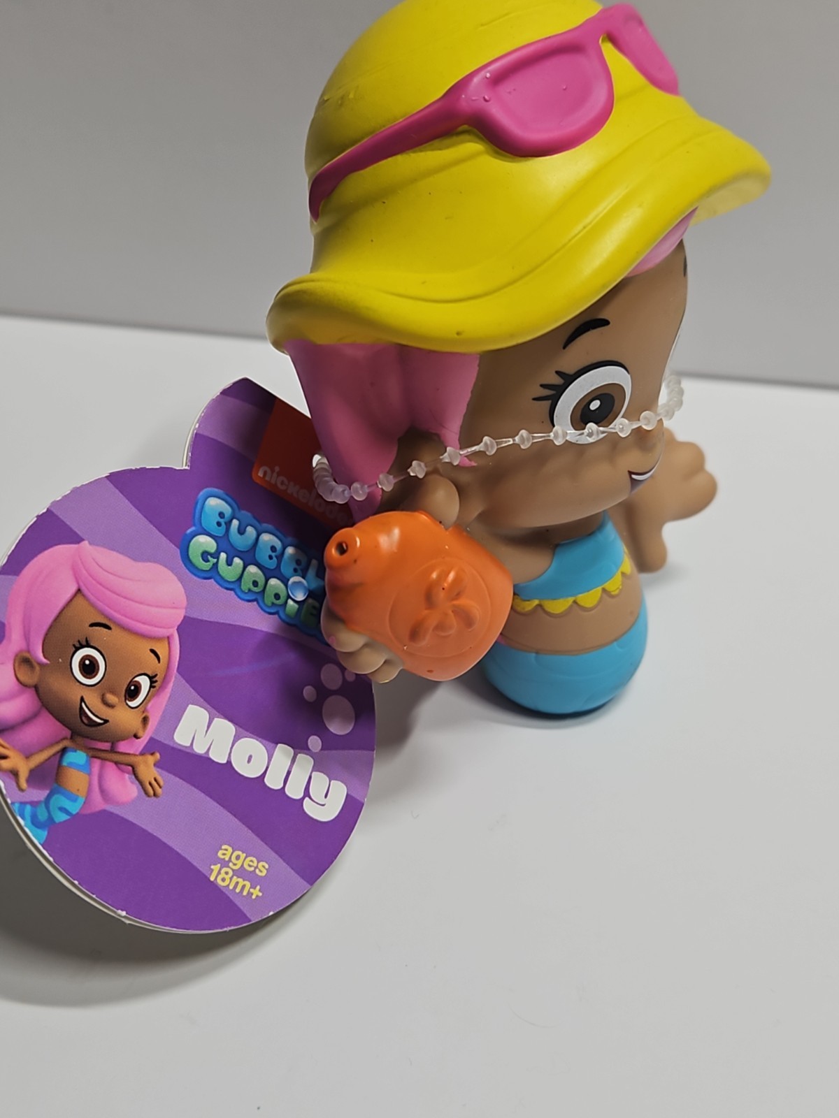 2015 Nickelodeon Bubble Guppies 3&Prime; Molly Water Squirter Toy Figure Fisher Price