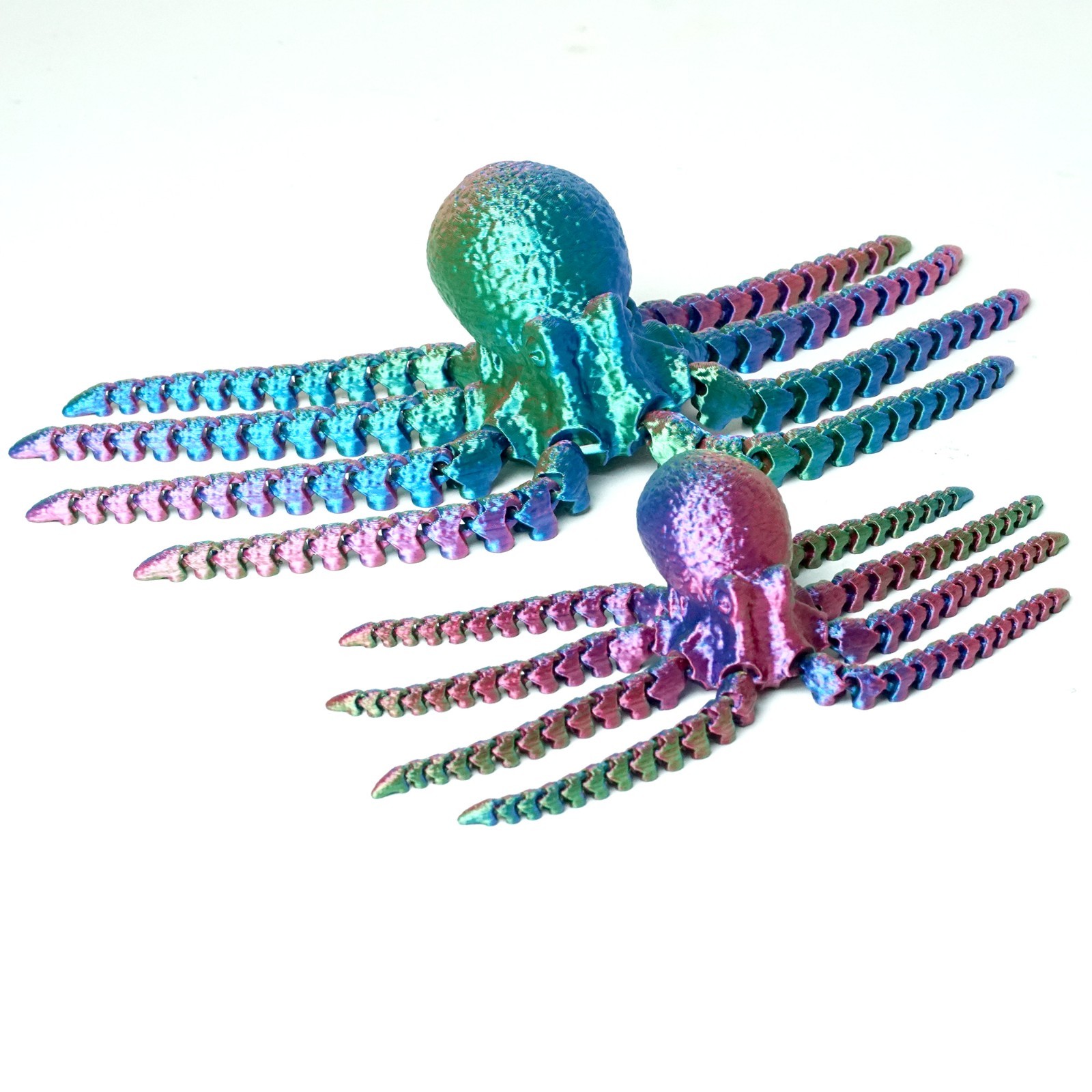 2PCS 3D Printed Octopus Model,Articulated Animals figure,Fidget Toys Home Decor