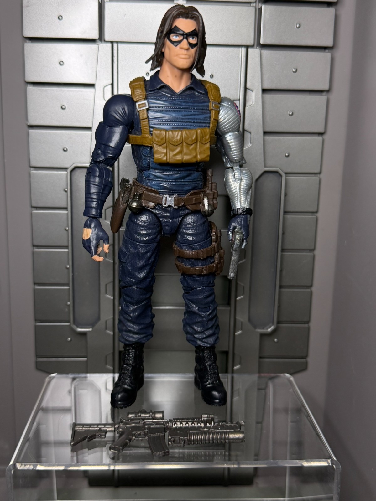 Marvel Legends Winter Soldier 6&Prime; LOOSE Crimson Dynamo BAF Series Black Widow