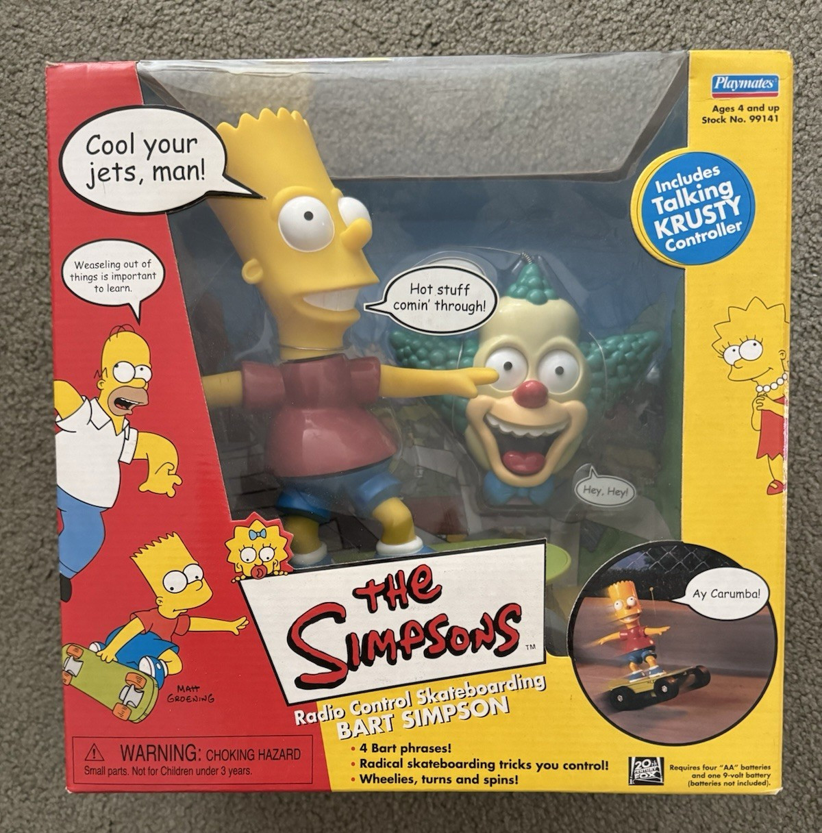 The Simpsons ~ Radio Control Skateboarding ~ Bart Simpson ~ Krusty Controller
