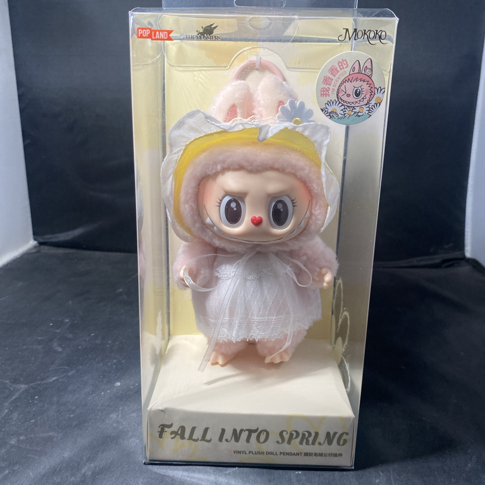New POP#MART Pink Labubu MOKOKO V2 FALL INTO SPRING Plush Doll Authentic