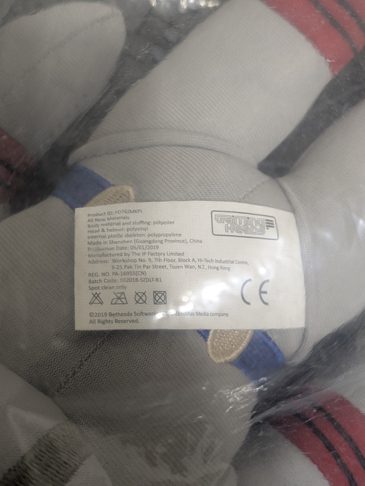Gaming Heads Fallout 76 Jangles the Moon Monkey 12&Prime; Plush Doll 2019 NEW SEALED