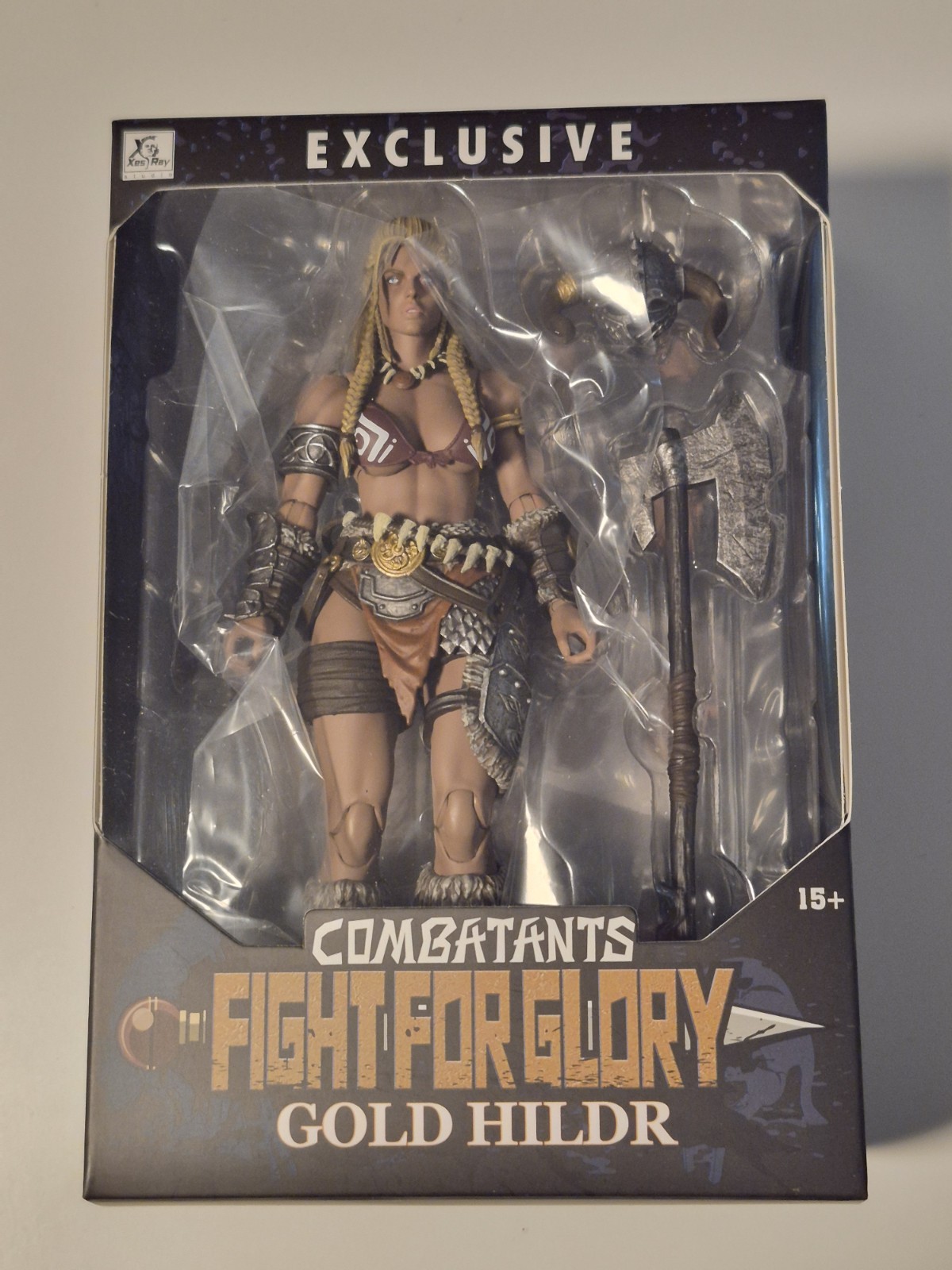 Xesray Studio Combatants Fight for Glory Gold Hildr Exclusive Action Figure New!