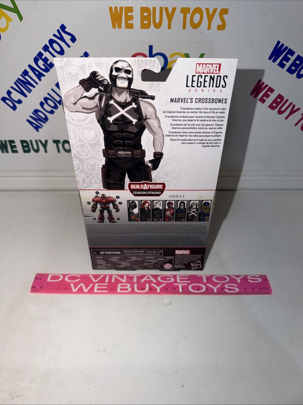 Marvel Legends Series Crossbones with BAF Crimson Dynamo Hasbro 6” Action Figure