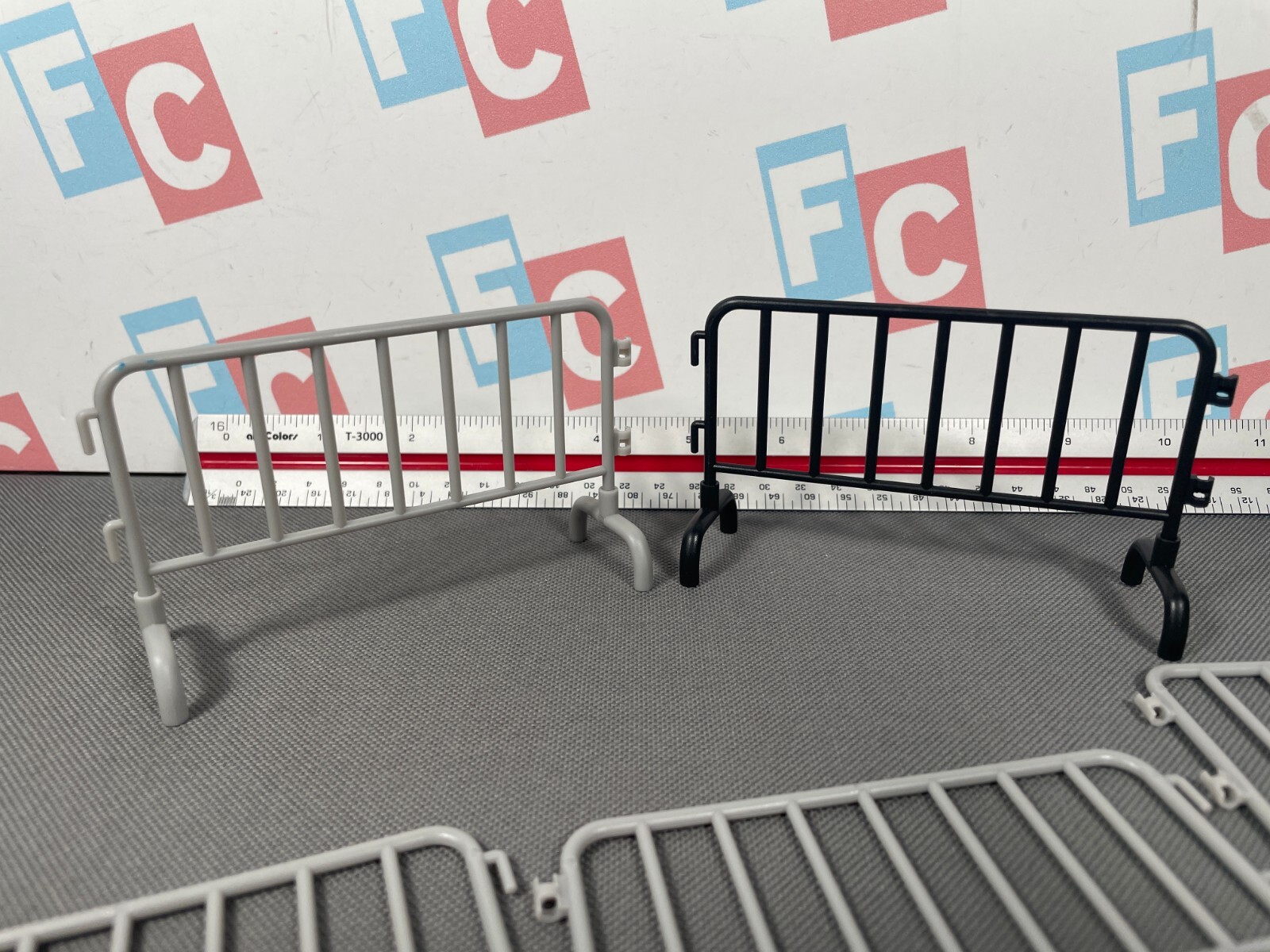 FC Retro Classic Wrestle-Something Wrestlers 4.5 Inch Scale Guard Rails 10 Black