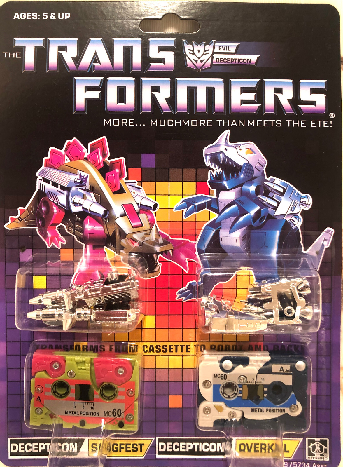 Transform G1 Reissue squawktalk beastbox and Slugfest Overkill Brand New MISB