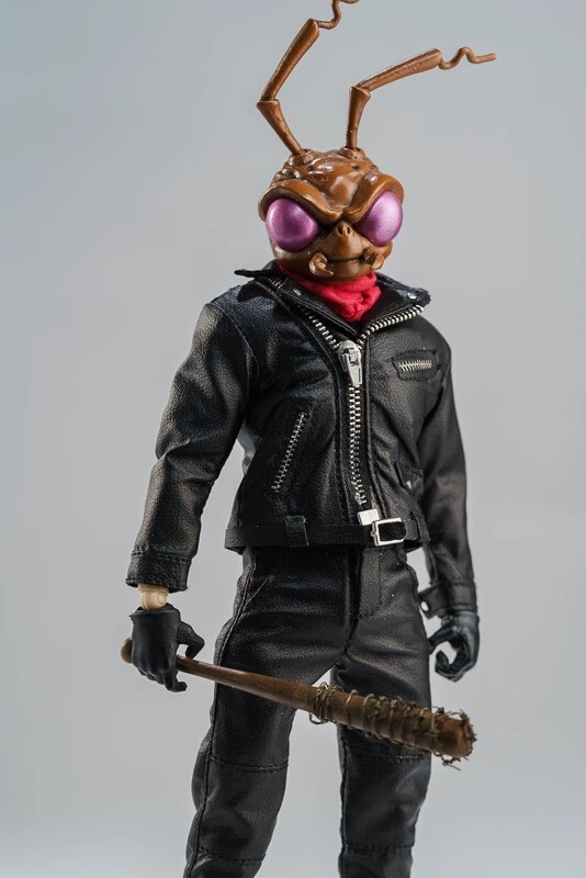 1/12 black Leather Jacket & pants set for 6&Prime; figure SHF Nota Mezco MixMax ❶USA❶