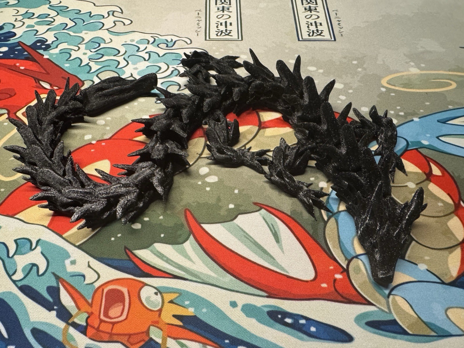 3D Printed Flexible Articulated Crystal Dragon Extra Large 18 Inch