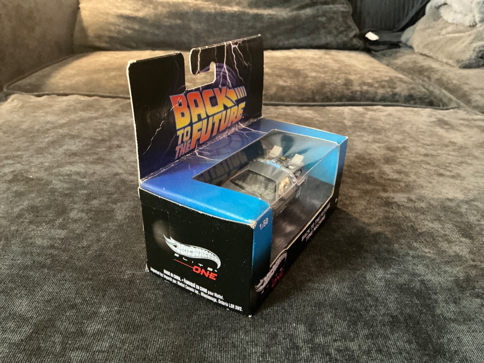 Hot Wheels Elite One Back to the Future Time Machine DeLorean Die-Cast 1:50