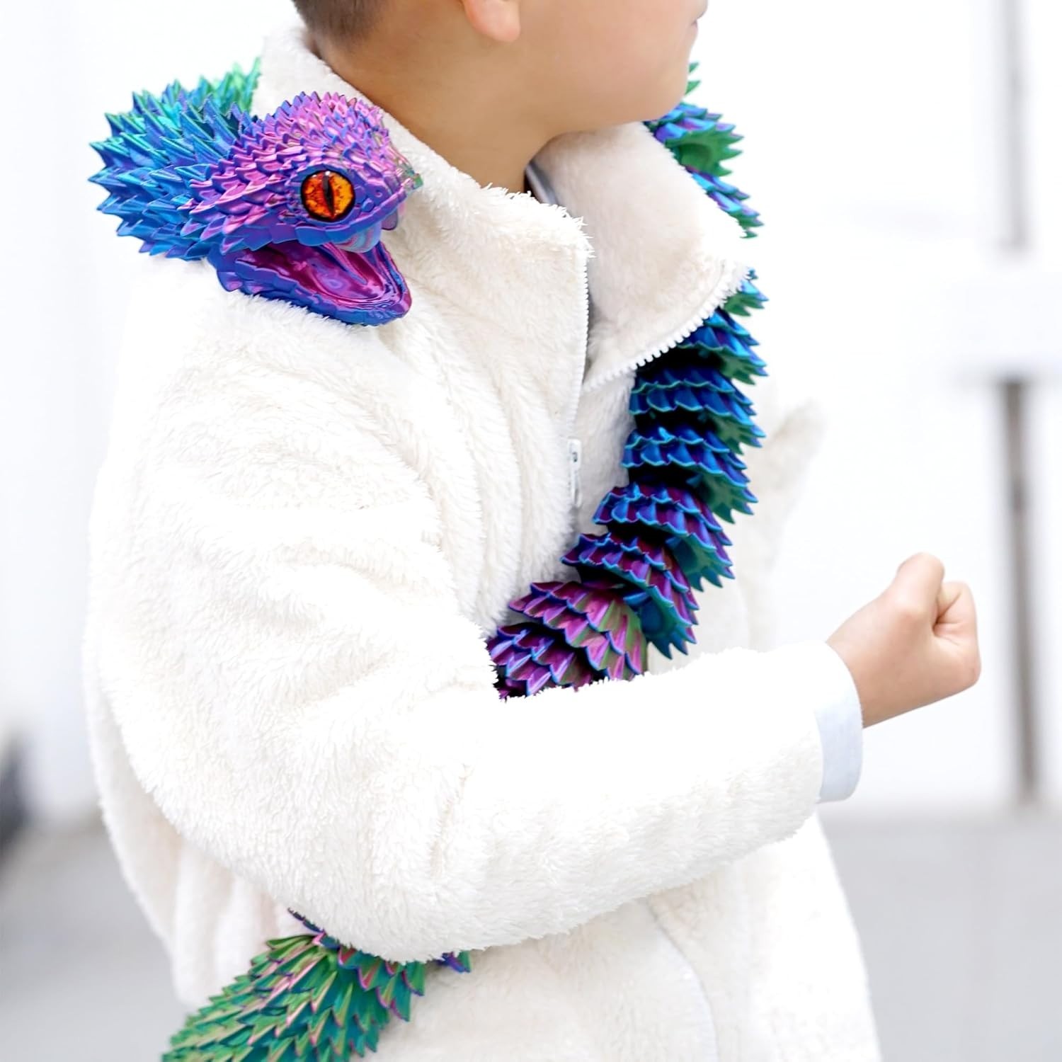 47.5inch 3D Printed Snake Model,Articulated Animals figure,Toys Home Decor