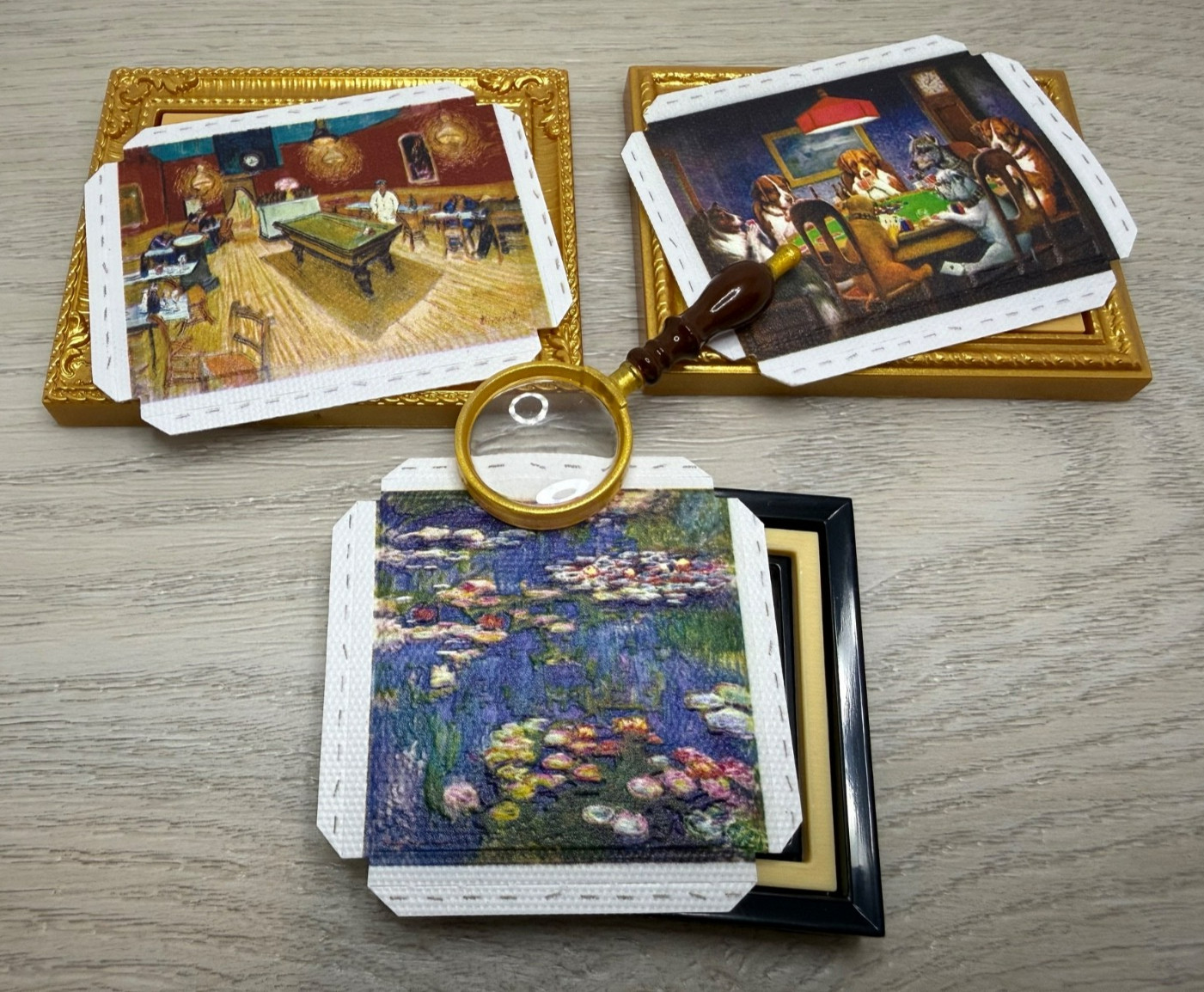 LOT Mini Brands Create Masterpieces artwork art Monet water Lilies Van Gogh Zuru