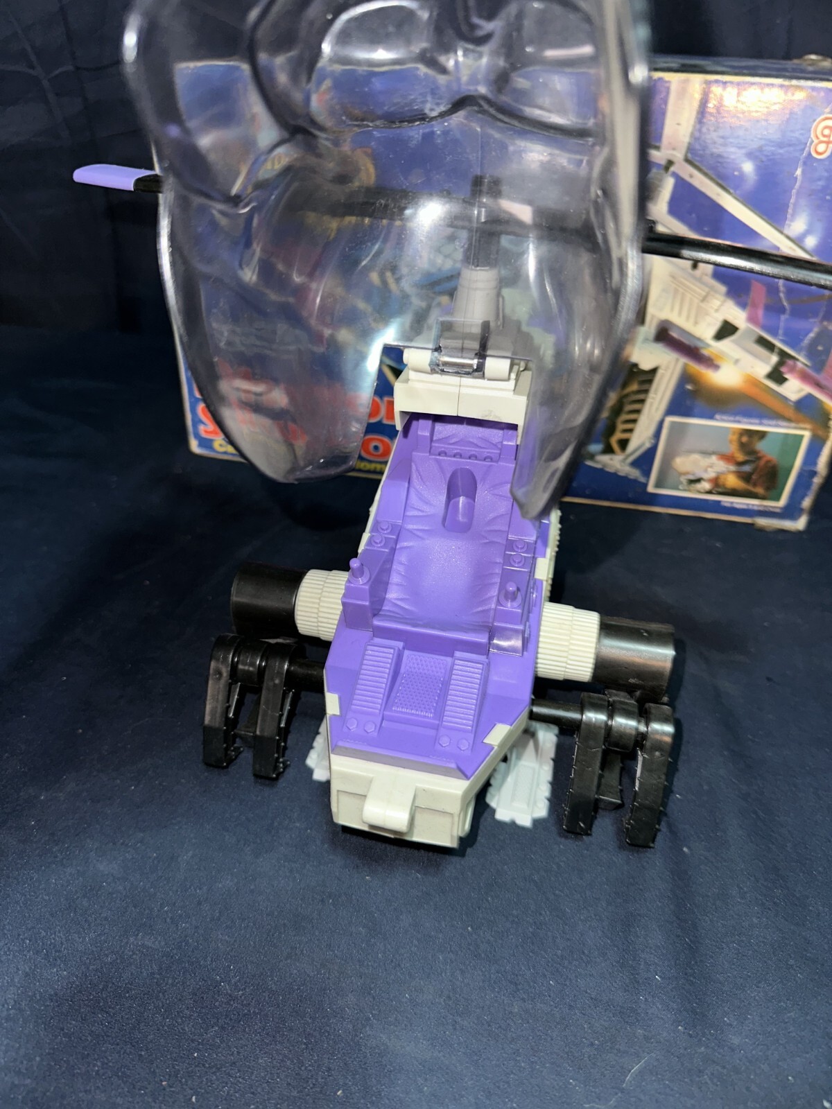 Vintage Defenders of the Earth Phantom Skull Copter 1985 Galoob W/BOX