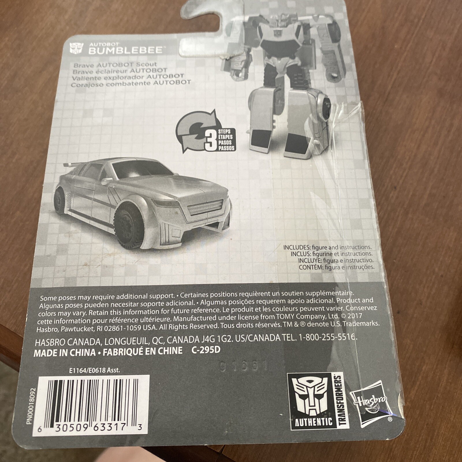 Transformers Authentic Bumblebee 4.5&Prime; Scale Action Figure (Hasbro, 2017) New