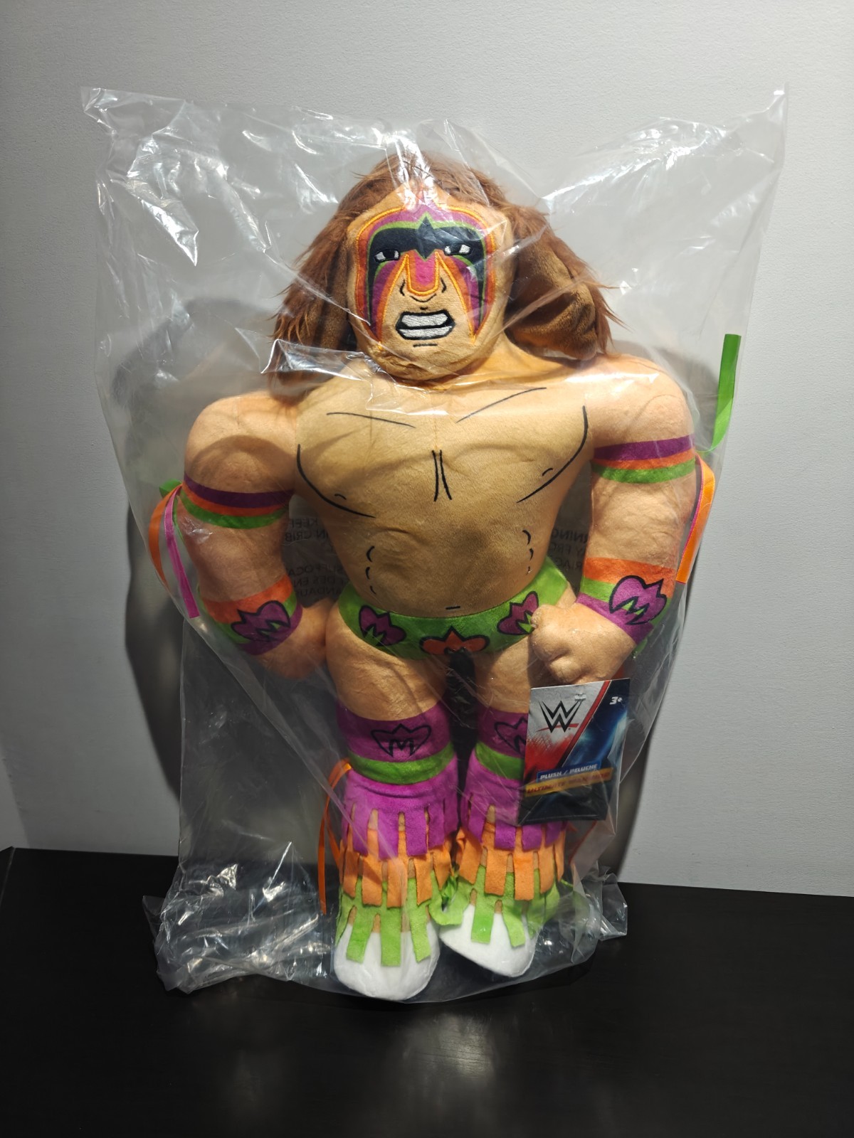 WWE WWF ULTIMATE WARRIOR- CANADA EXCLUSIVE 23&Prime; PLUSH NEW W/TAG !