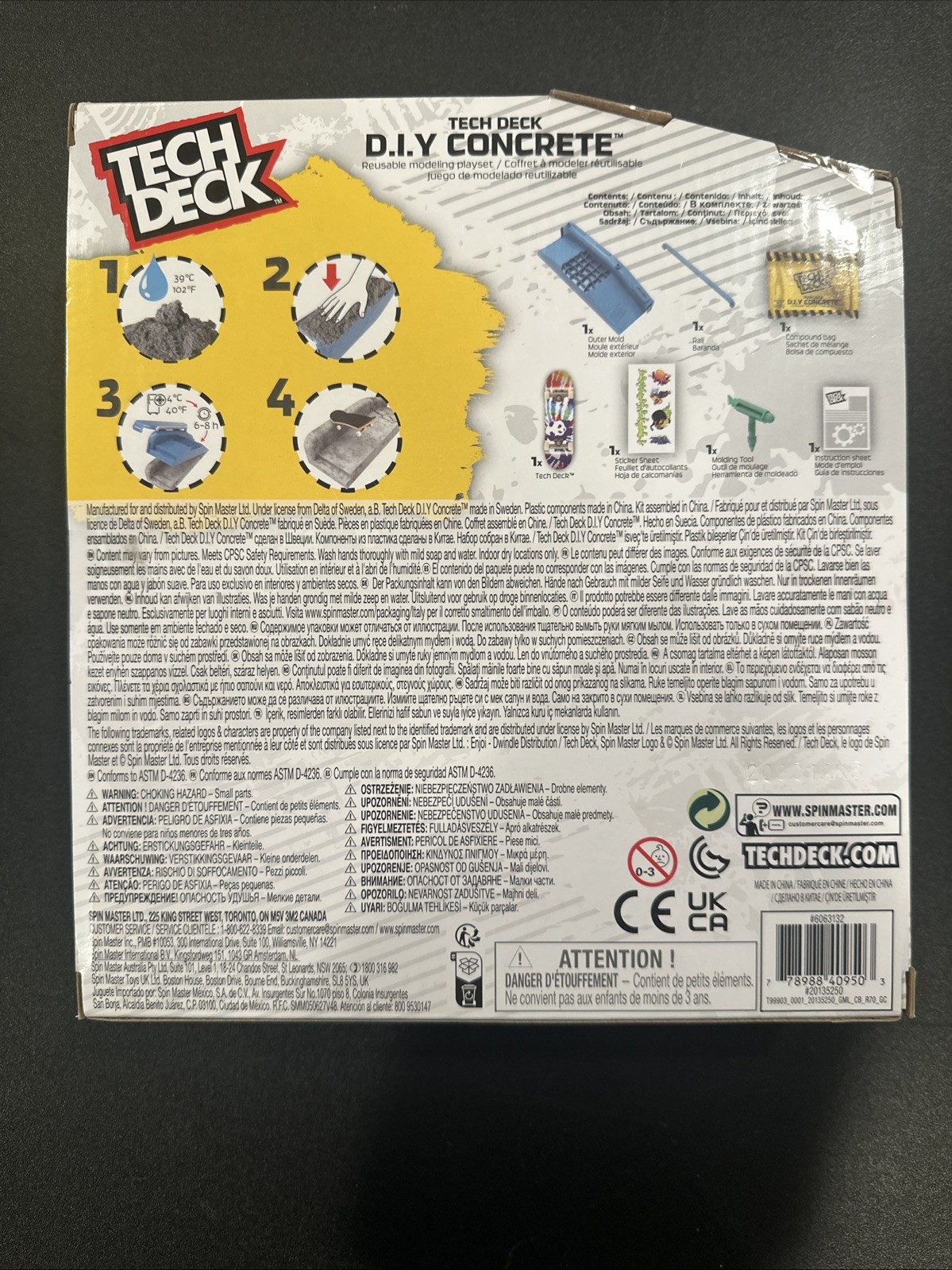 Tech Deck D.I.Y Concrete Reusable Modeling Playset