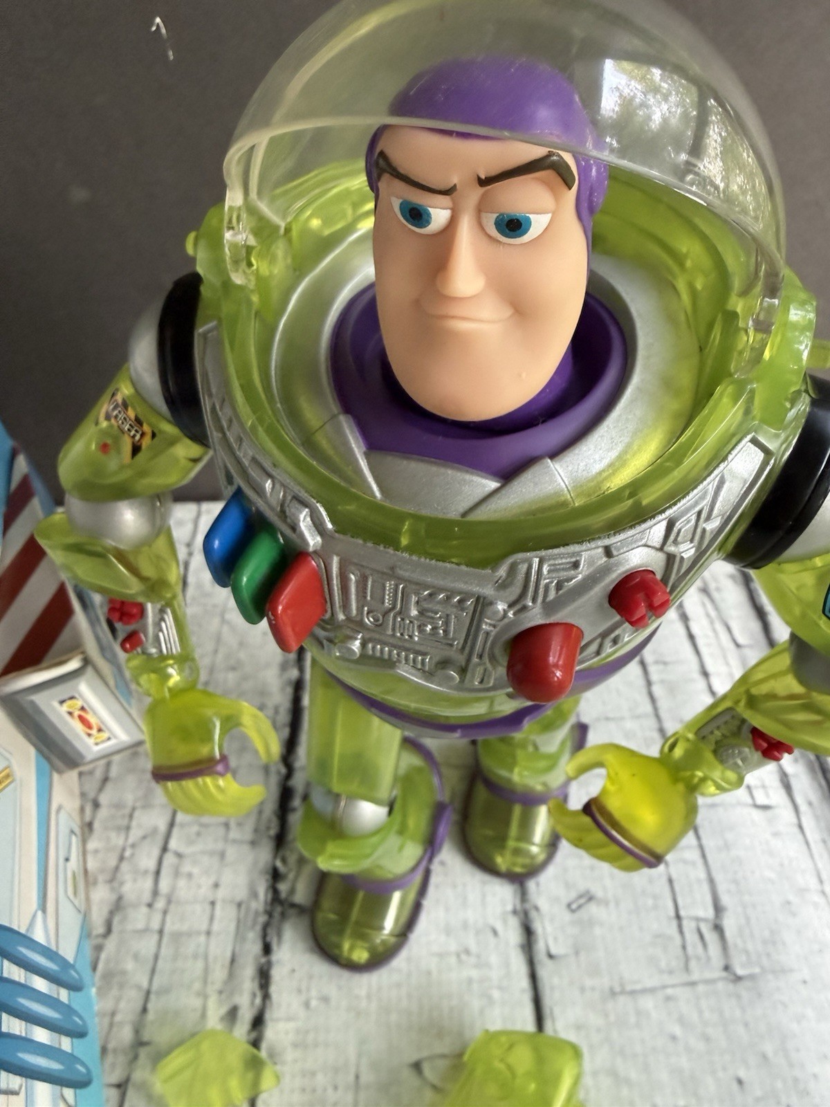 Power Boost Buzz Lightyear Disney Pixar Toy Story W/box Nice