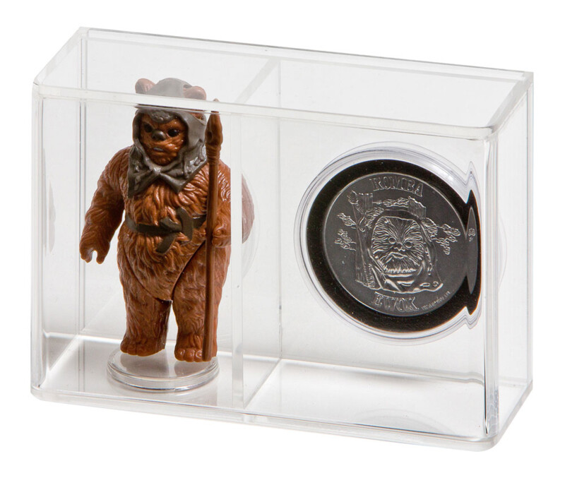 1 x GW Acrylic Display Case – Star Wars Action Figure and Coin (AFC-007) – Small