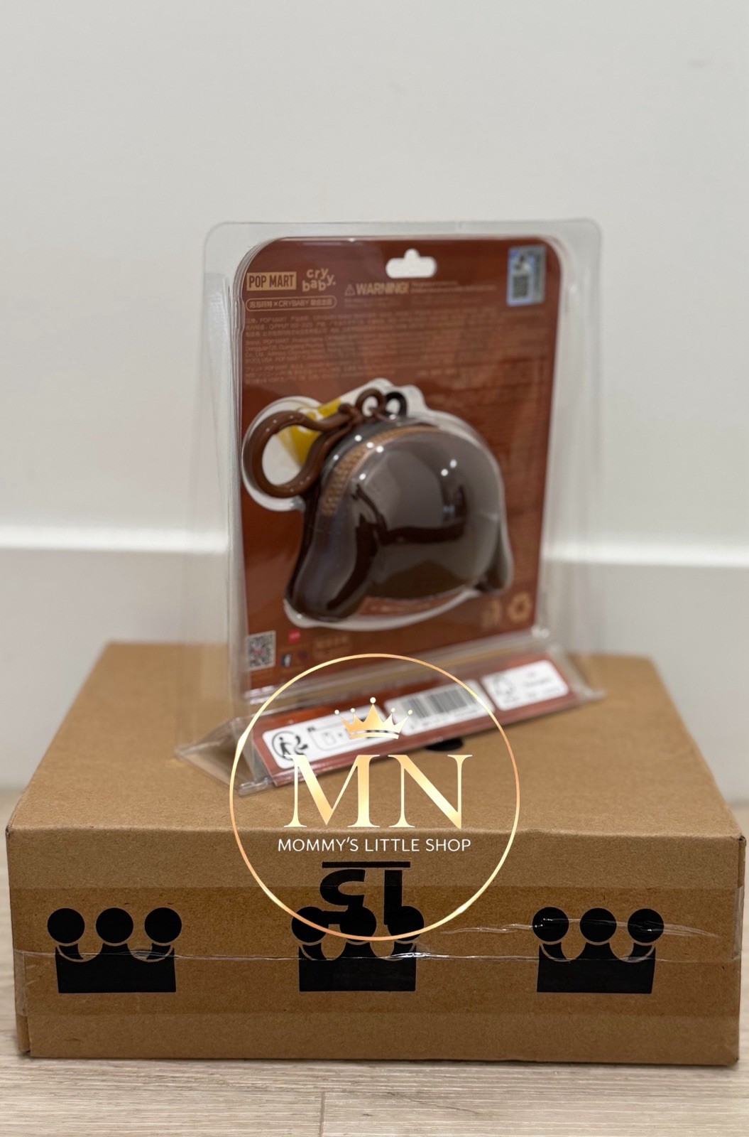 🇺🇸Authentic Pop Mart CRYBABY SHINY SHINY Series Earphone Case”BROWN”