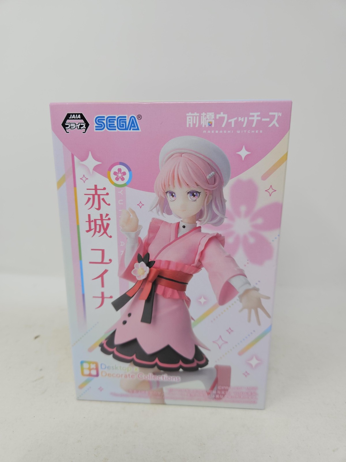 SEGA Maebashi Witches Akagi Yuina Figure Japan Anime Collectible Desktop Decor N