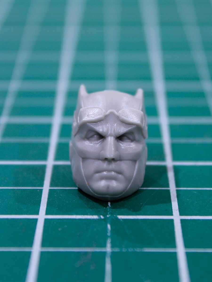 Custom Resin Batfleck With Goggles head cast 7in. scale 1:10 McFarlane Batman JL