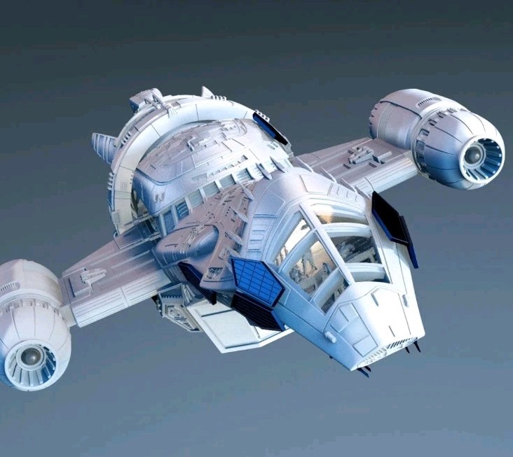 Serenity Firefly Class Transport Model 1/200 -17&Prime; W Cockpit And Interior 3d Kit