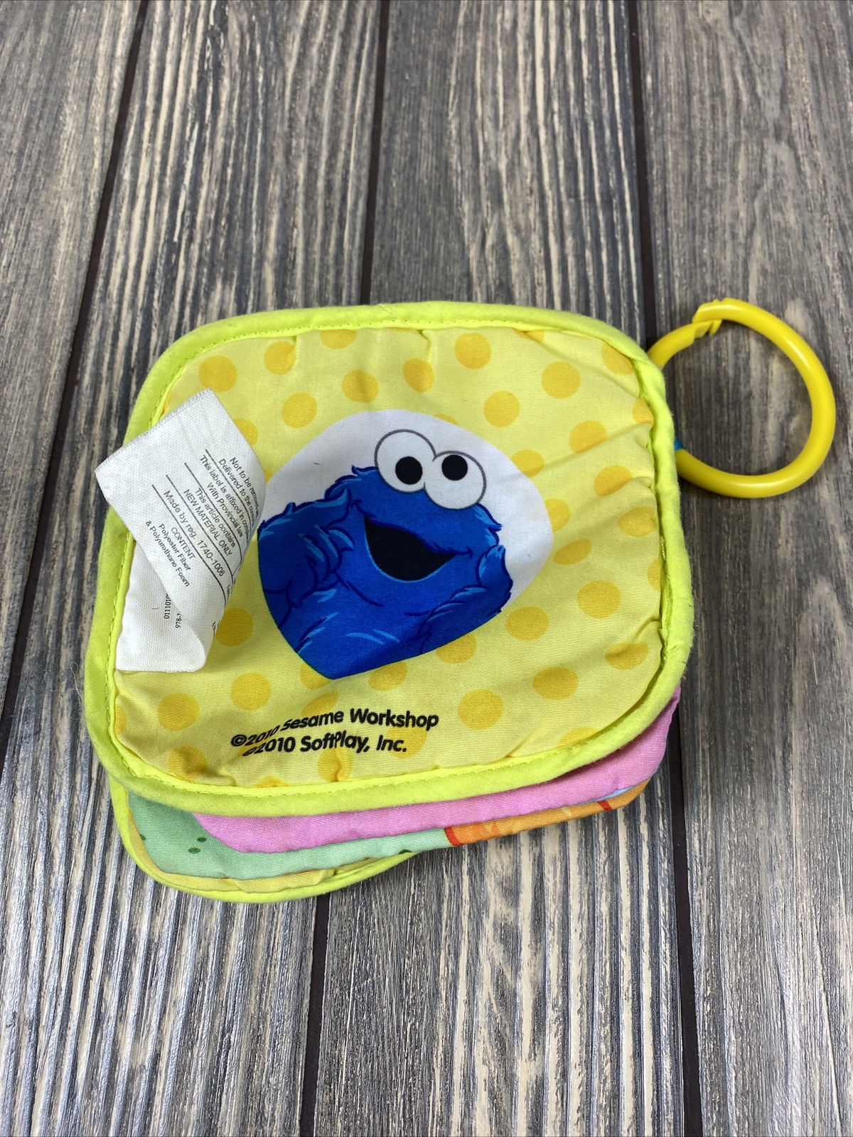 Soft Play Sesame Workshop Smiles Cookie Monster Book For Kids Toddler Baby 2010