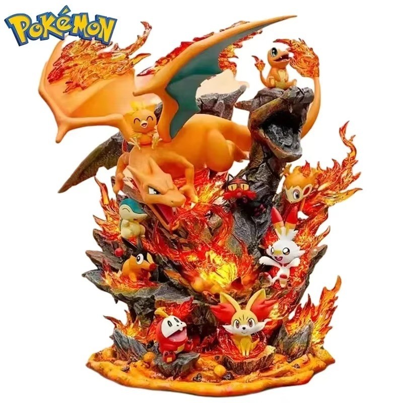 Pokemon Charizard Blastoise Figure PVC Statue Collectible Model Gift Boxed