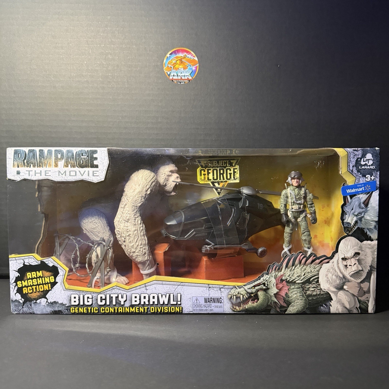 NIB – Rampage The Movie Big City Brawl! Subject: George Action Figure Set