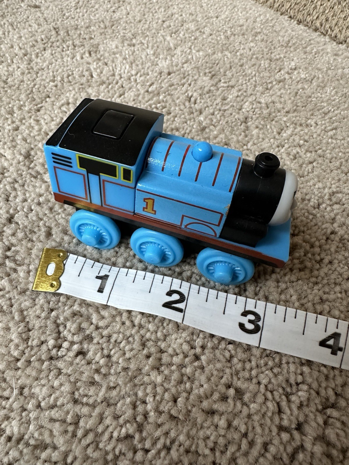 Thomas & Friends Talking Thomas Blue Train Wooden Railway Lights Up Y4116