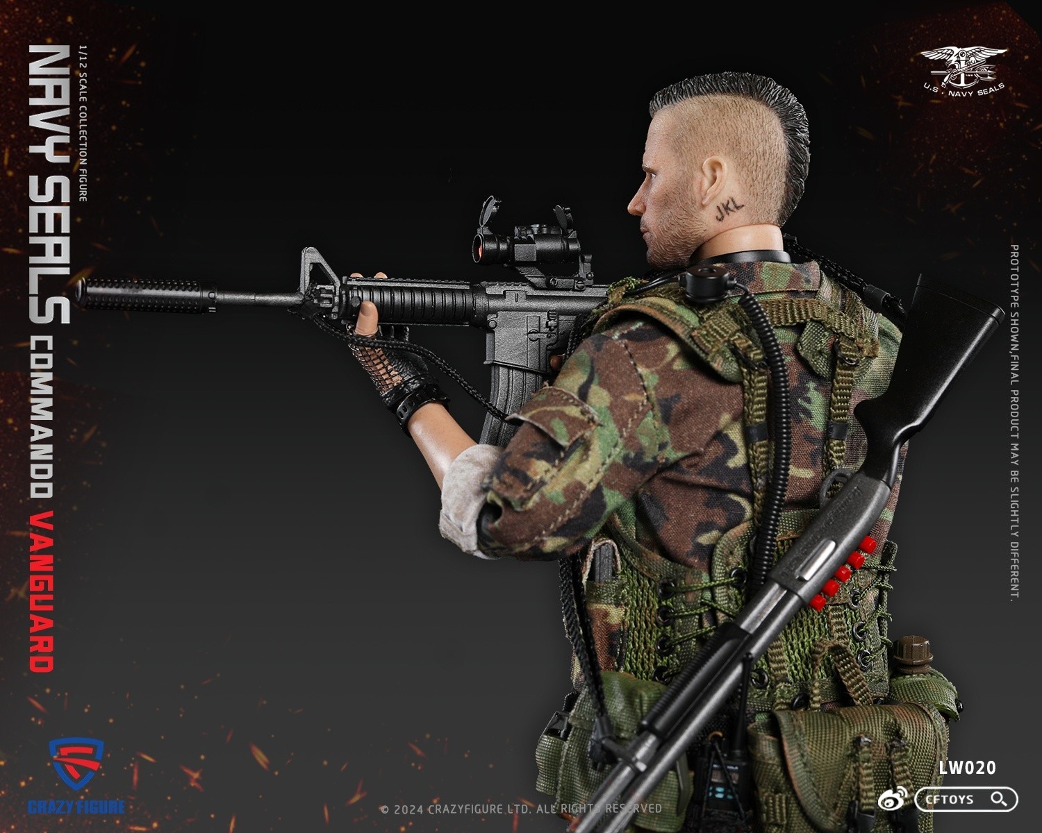 Boxset Figure – Crazy figure 1/12 Scale LW020 Navy SEAL Assault Team Pointman