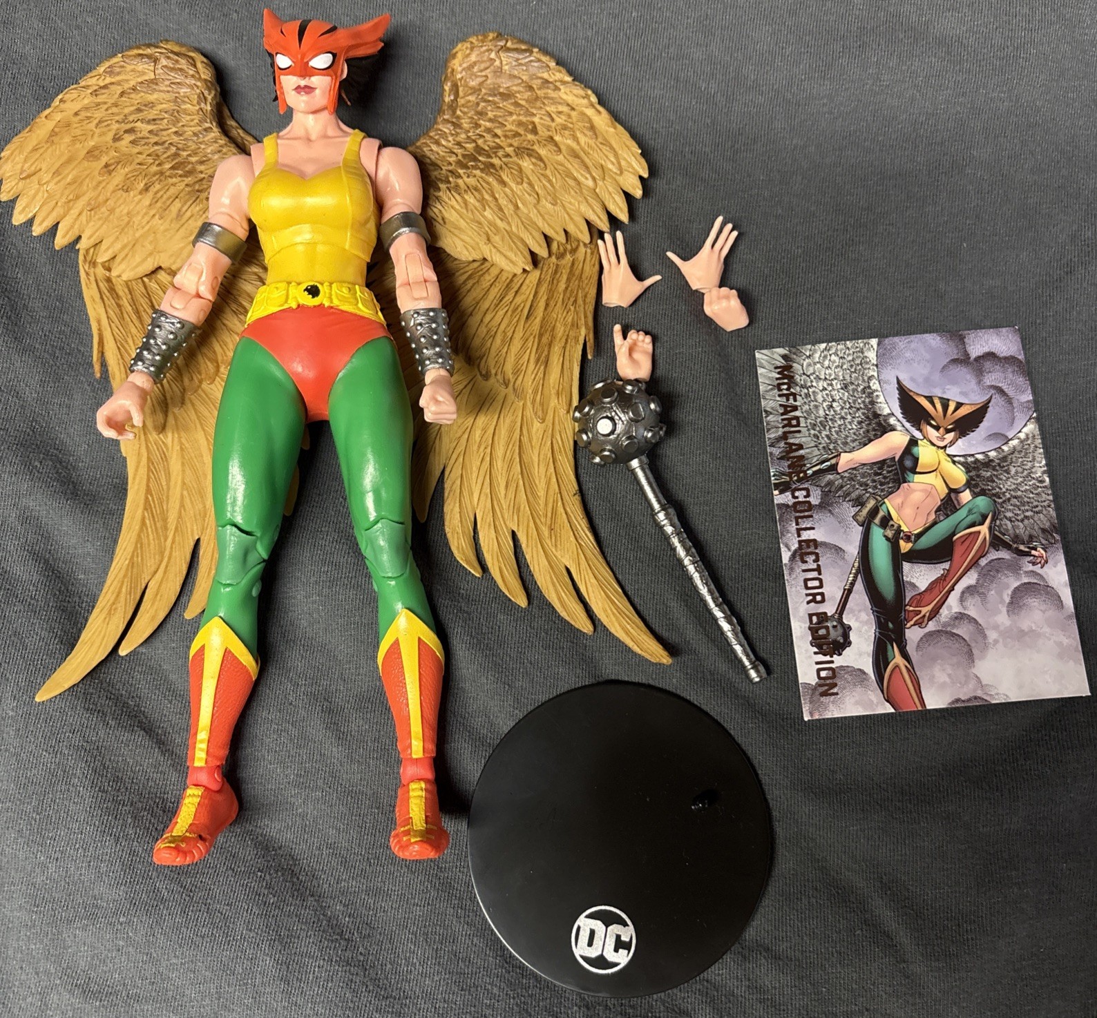McFarlane Dc Multiverse Collector Edition Platinum Hawk Girl Fig Loose Complete