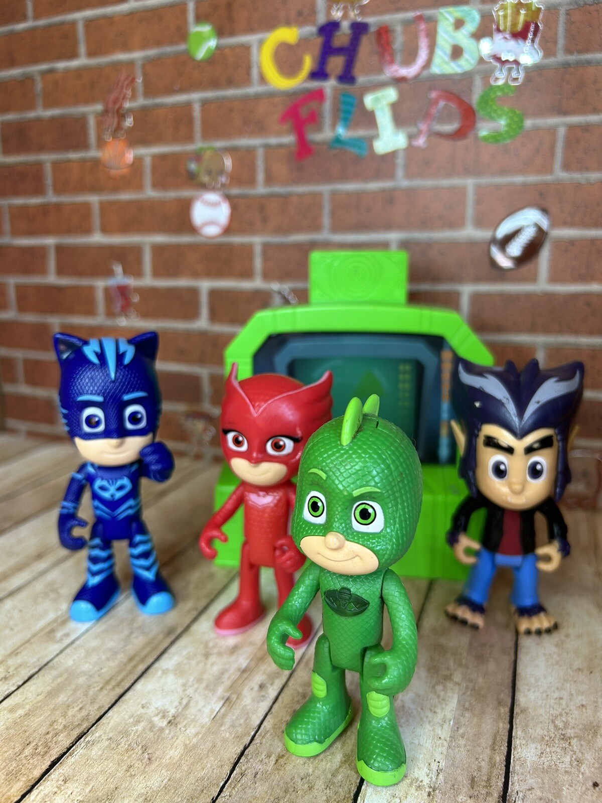 PJ Masks Figure Lot Wolfie, Gecko,cat Boy, Romeo 3”Action Figure Lot A2-00