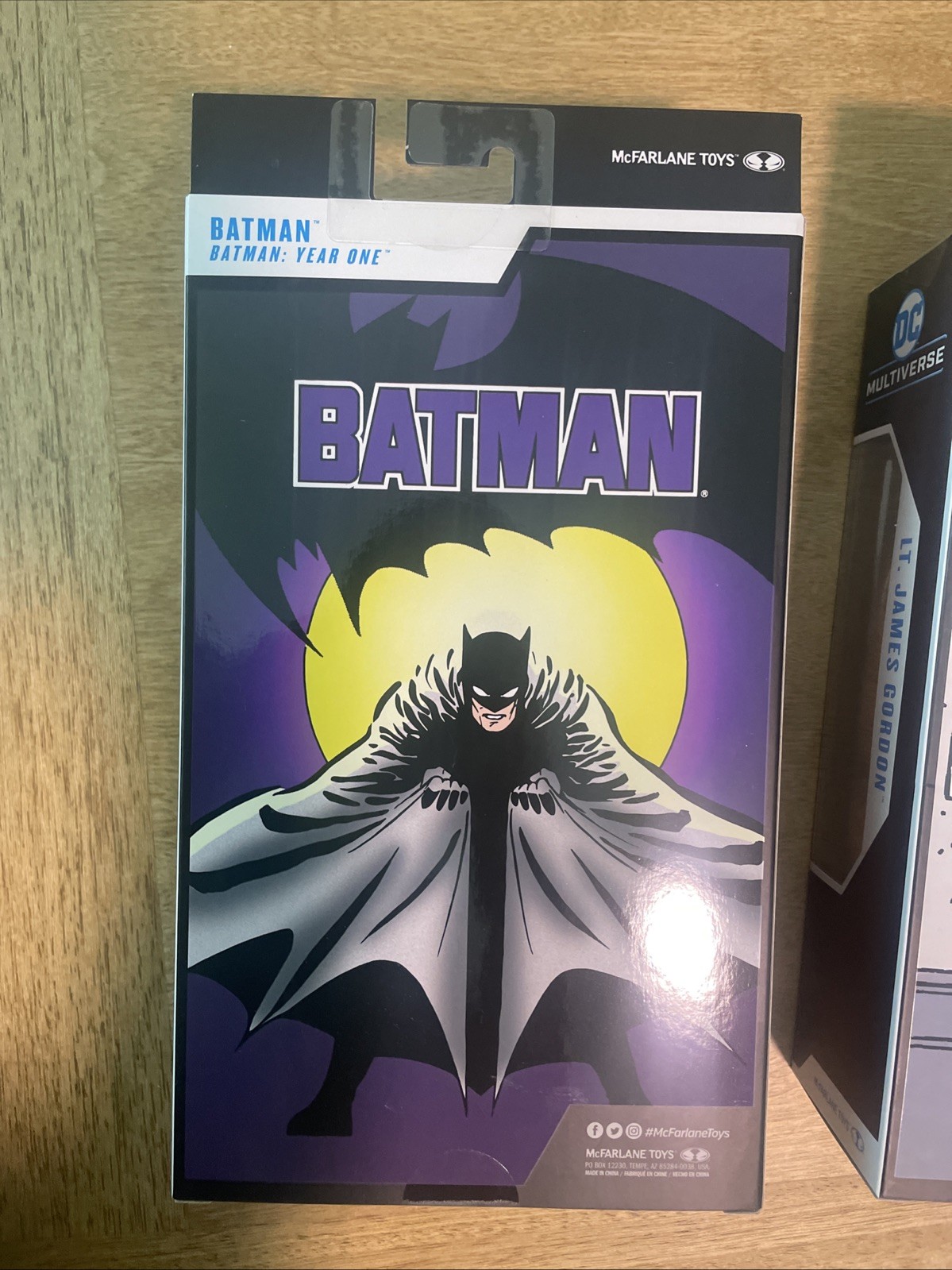 McFarlane DC Multiverse Batman & Lt James Gordon Year One 1 Platinum Edition Set