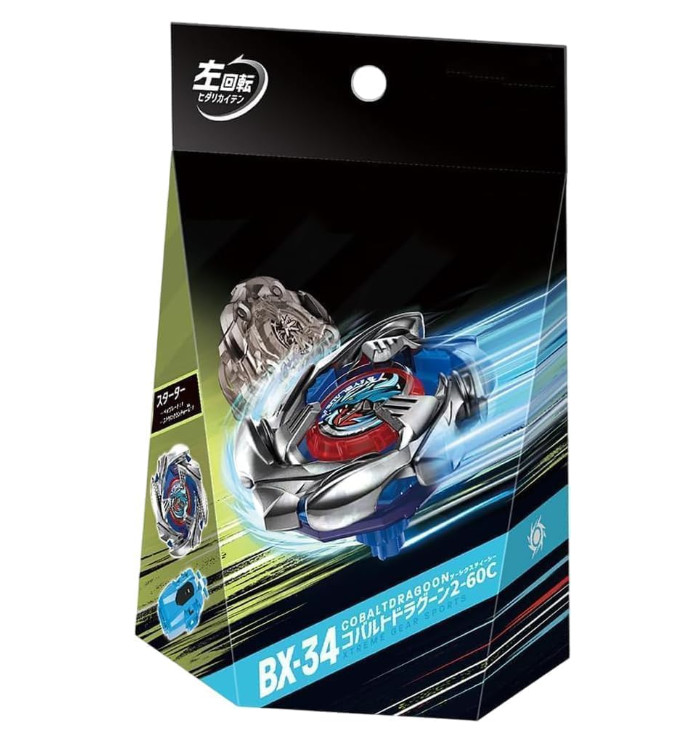 Takara Tomy Cobalt Dragoon 2-60C Beyblade X Starter BX-34 ages 14+