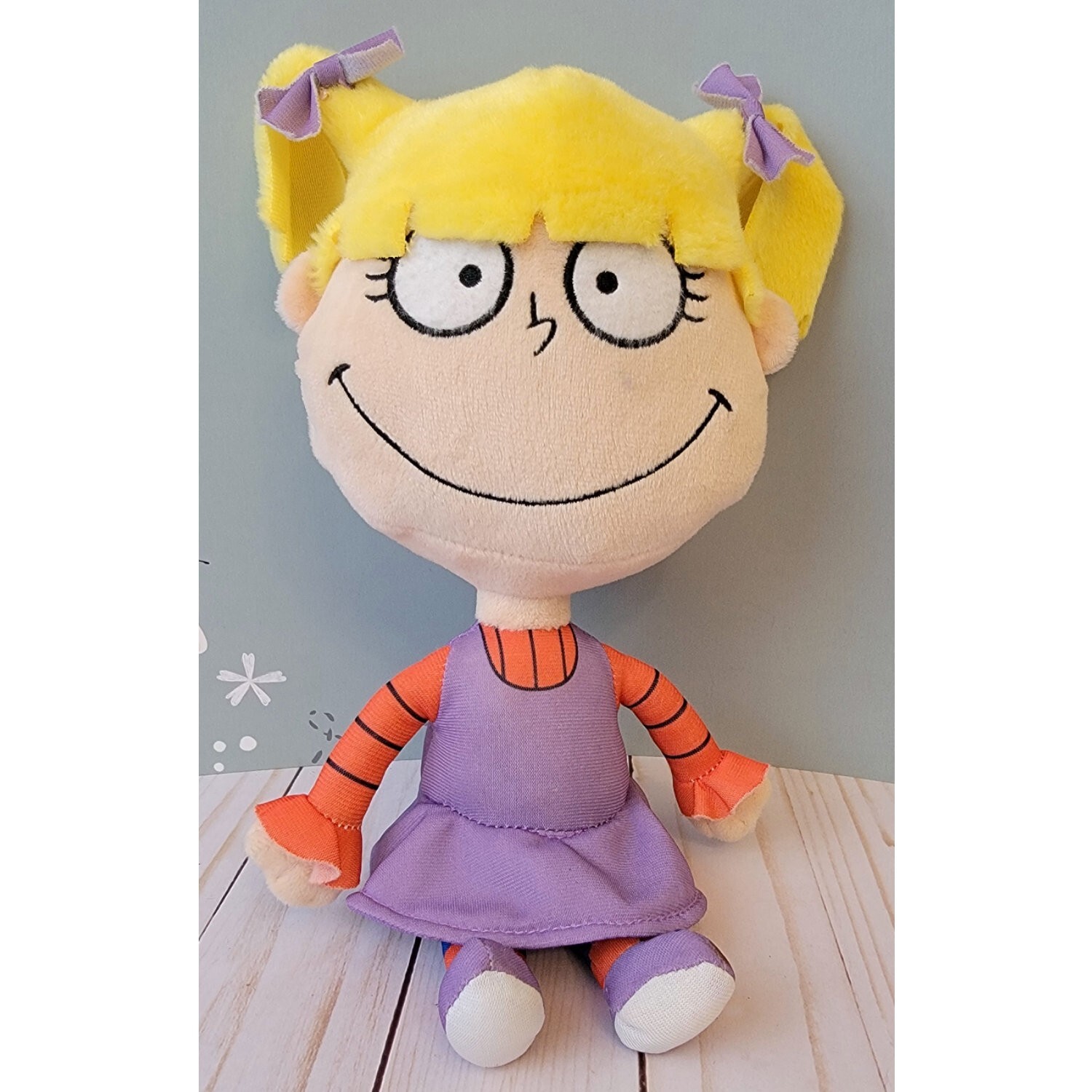 Rugrats Angelica Plush Doll 10&Prime; Toy by Nickelodeon 2022 Blonde Hair, All Ages