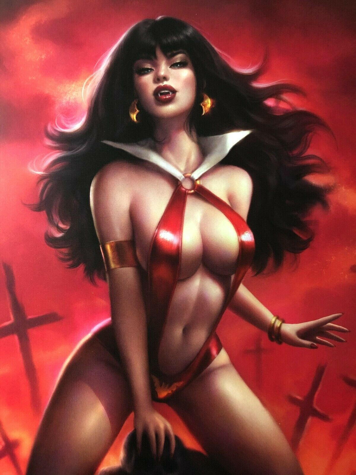 TBL VAMPIRELLA AND THE DEMON Vampire Horror 1/12 Scale ~2 FIGURE LOT / $75 OFF