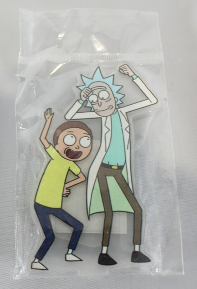 Rick And Morty 4&Prime; Small Acrylic Plastic Dancing Figure w/ Stand New Sealed RARE