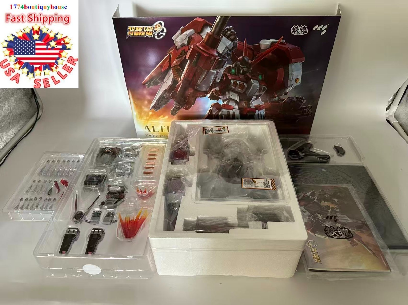 NEW BOX CCSTOYS MORTAL MIND Super Robot Wars OG Alteisen Action Figure 11&Prime; USA