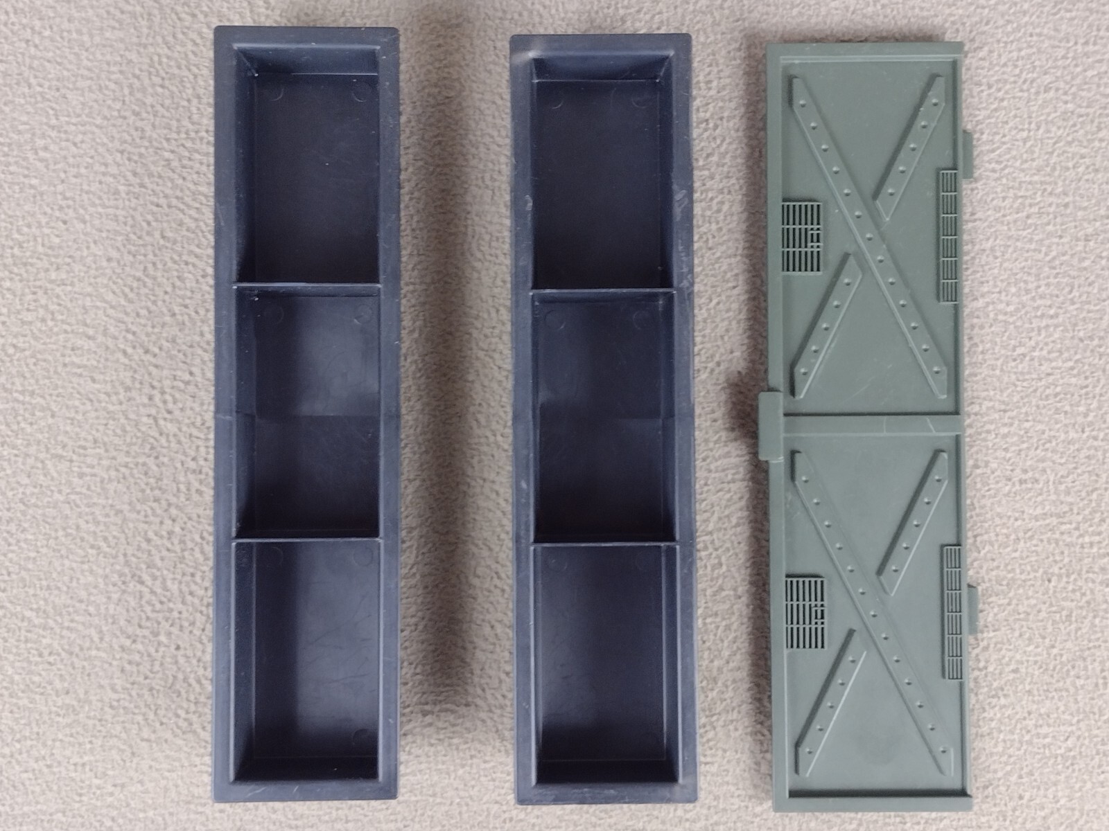 1983 GI Joe Headquarters Command Center STORAGE BINS & COVER (Parts)