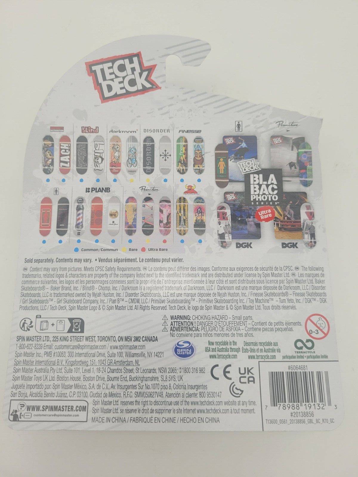 Tech Deck PlanB Skateboards Chrome Logo Fingerboard 96mm Spin Master