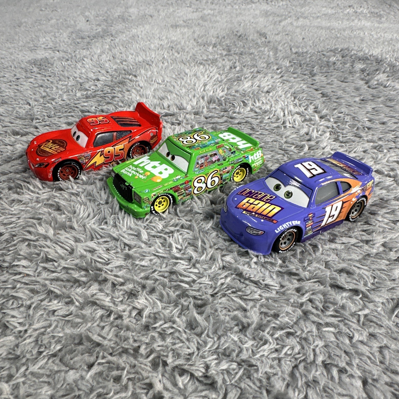 Lot Of Disney Pixar Cars 3 Bobby Swift #19 Octane Gain Mattel 1:55 Diecast Loose
